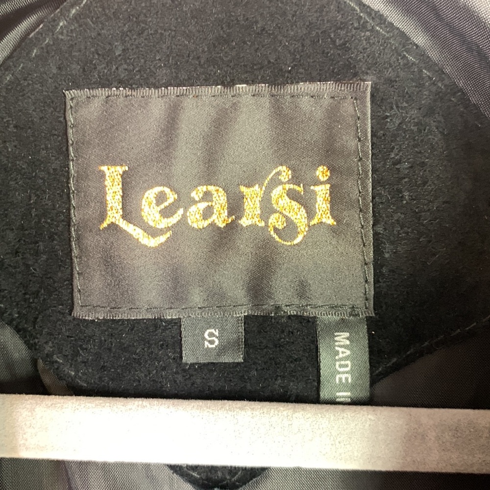 VTG 70s Learsi Black Rancher Western Fringe Suede Leather Jacket Womens Small - Picture 5 of 13